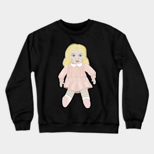 Stranger things Eleven pink dress doll Crewneck Sweatshirt